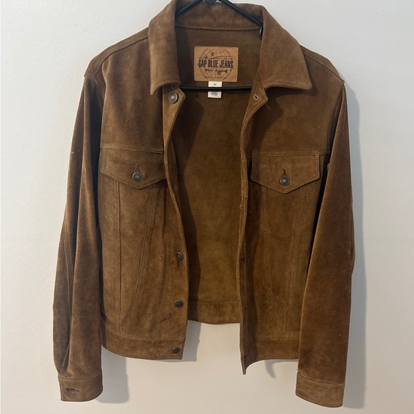 GAP Vintage Tan Suede Leather Jacket